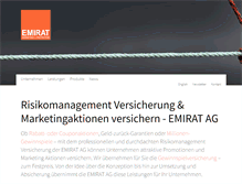 Tablet Screenshot of emirat.de